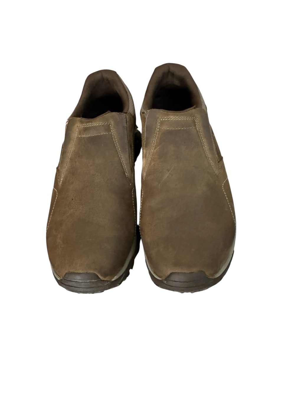 Merrell Men's Moab adventure moc Slip-On full grain Leather casual Shoes size 12